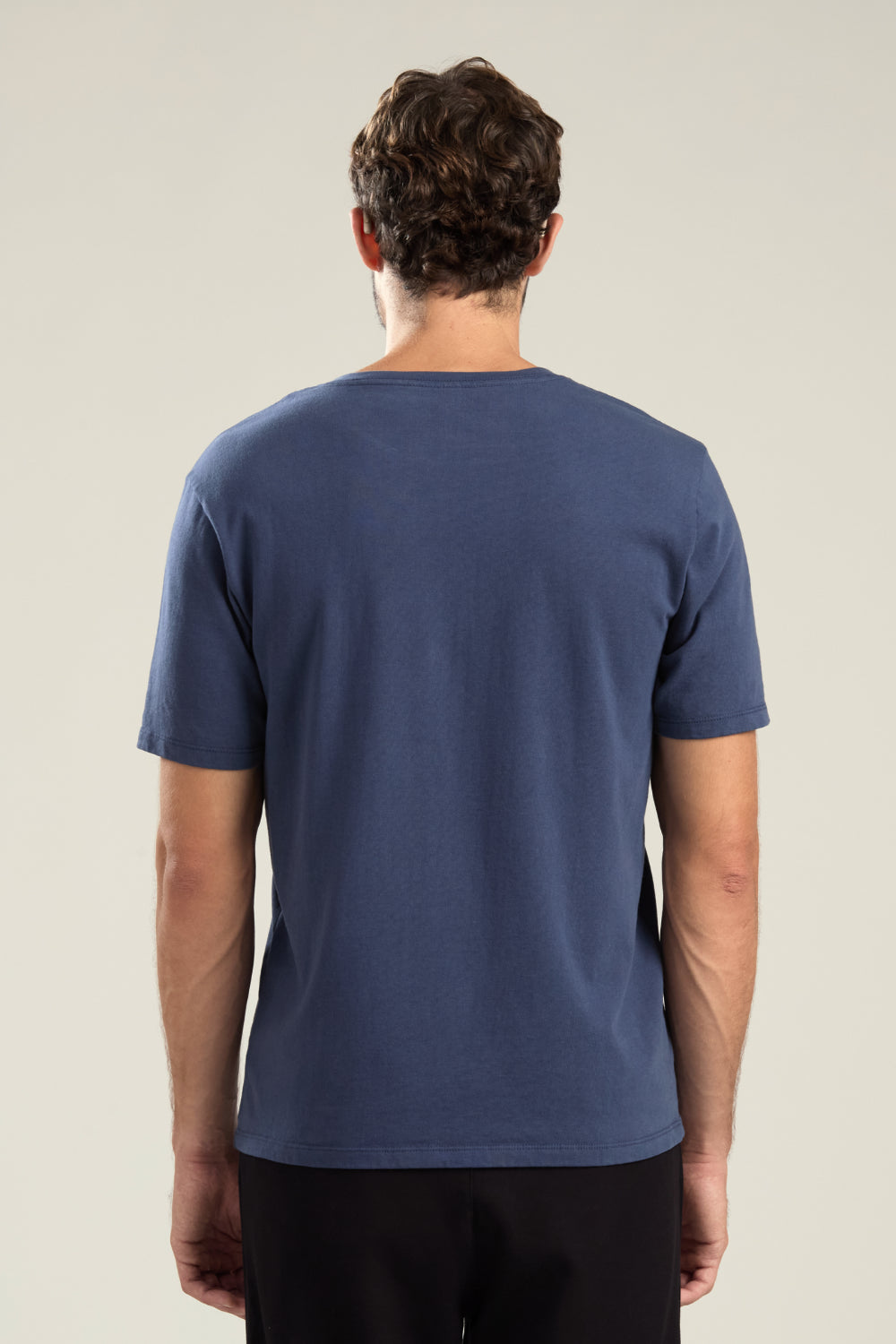 CAMISETA ALGODÃO ESSENCE AZUL JEANS